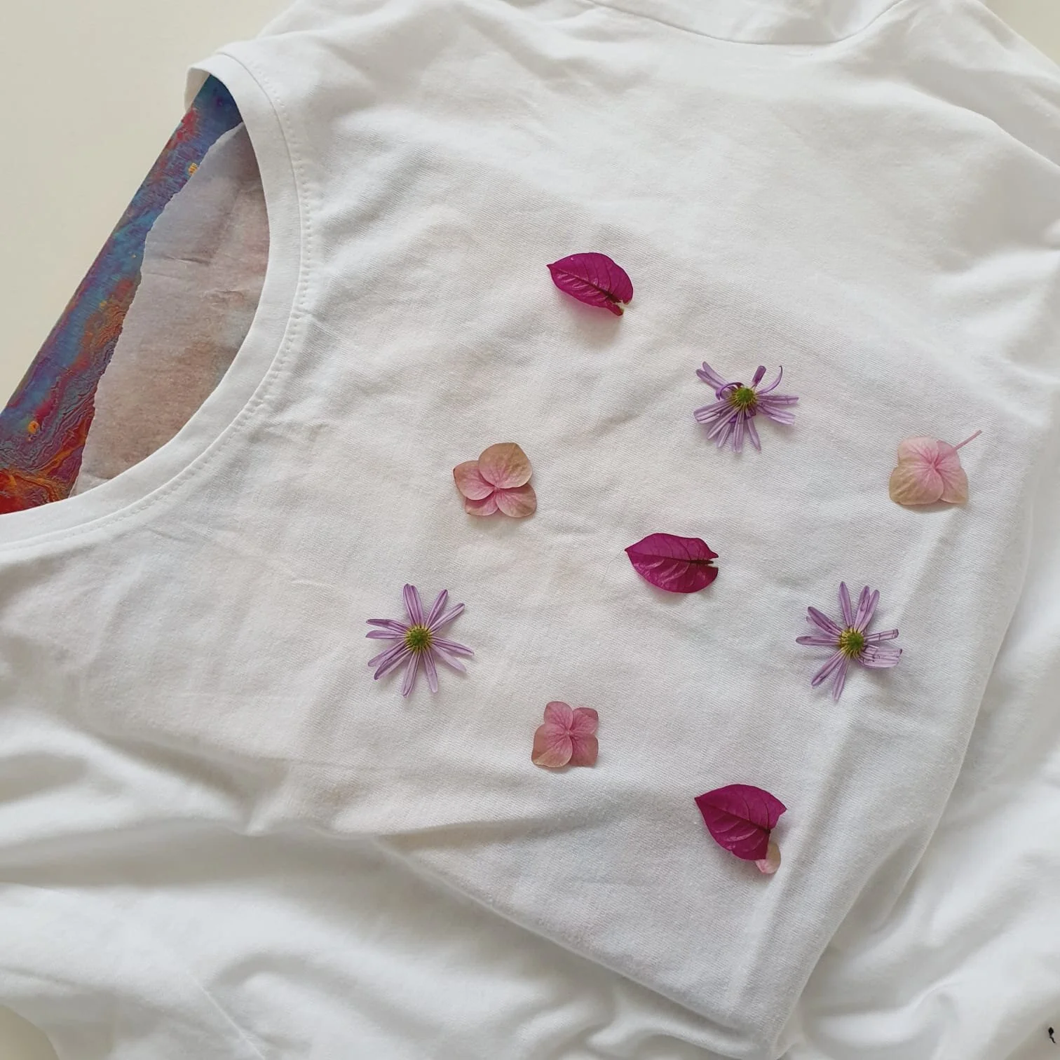 DIY Smashed Flower Tee House of Hobby Perth Melbourne Workshops
